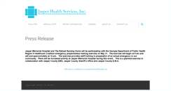 Desktop Screenshot of jaspermemorialhospital.org