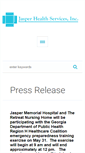 Mobile Screenshot of jaspermemorialhospital.org
